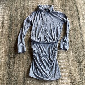 Monrow Collared T shirt Dress
